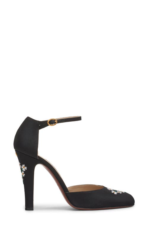 Valentino Garavani Hi Dolly Fabric Pumps With 105 Mm Floral Embroidery Woman Black 41