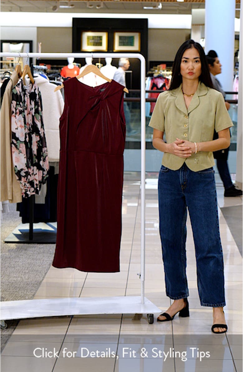 Knot Neck Sleeveless Midi Dress, sales video thumbnail