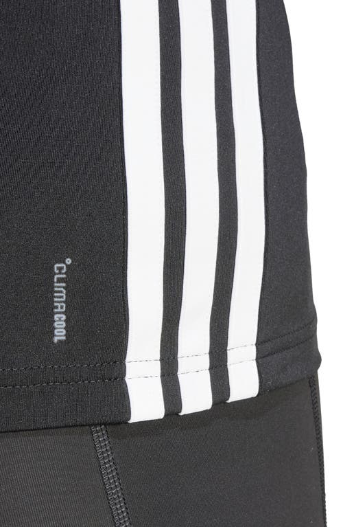 Adidas Originals Adidas Essentials Long Sleeve 3-stripes Workout Top In Black