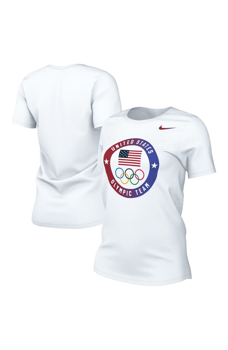 Nike Women's Nike ACG White Team USA Puck T-Shirt, Main, color, White