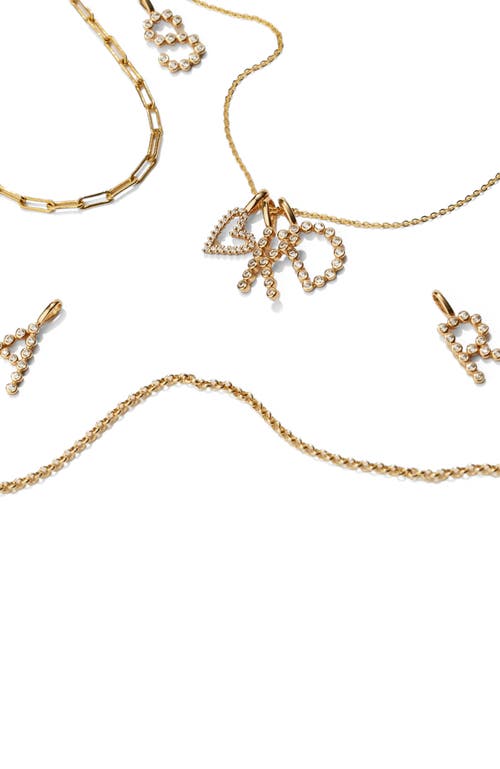 Made By Mary Cz Poppy Charm In Gold