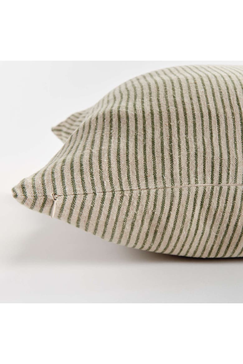 Otis Pinstripe Pillow 24", Alternate, color, Beige