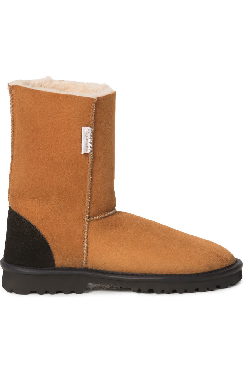 Celtic & Co. British Celt Regular Shearling Boot, Main, color, Burnt Honey