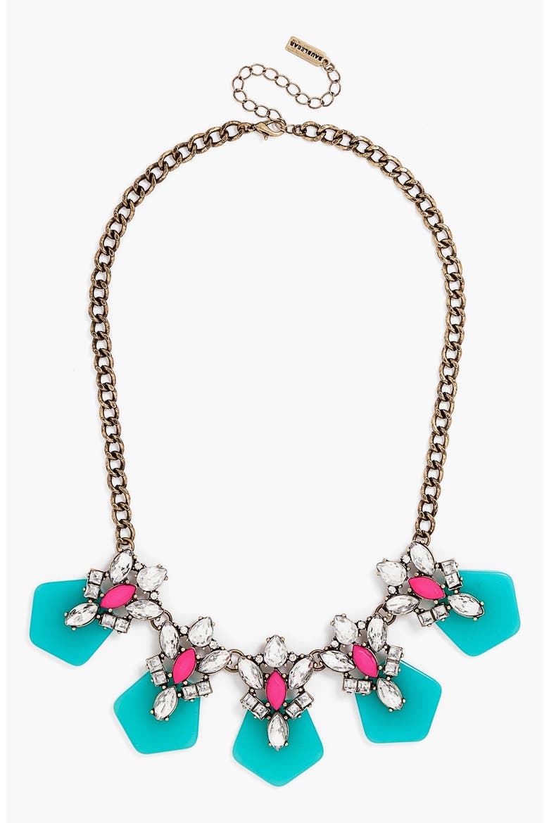 Frontal Necklace, Main, color, TURQUOISE/ GOLD