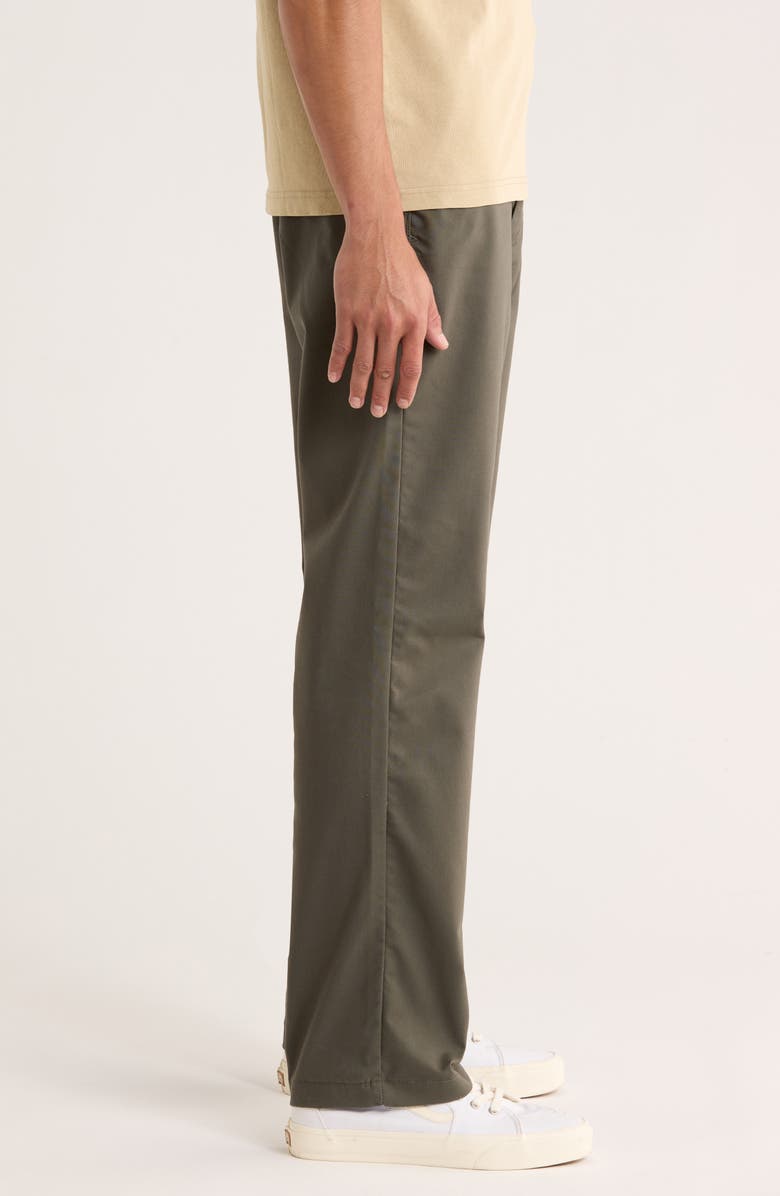 Vans Authentic Relaxed Flat Front Stretch Chinos, Alternate, color, Grape Leaf