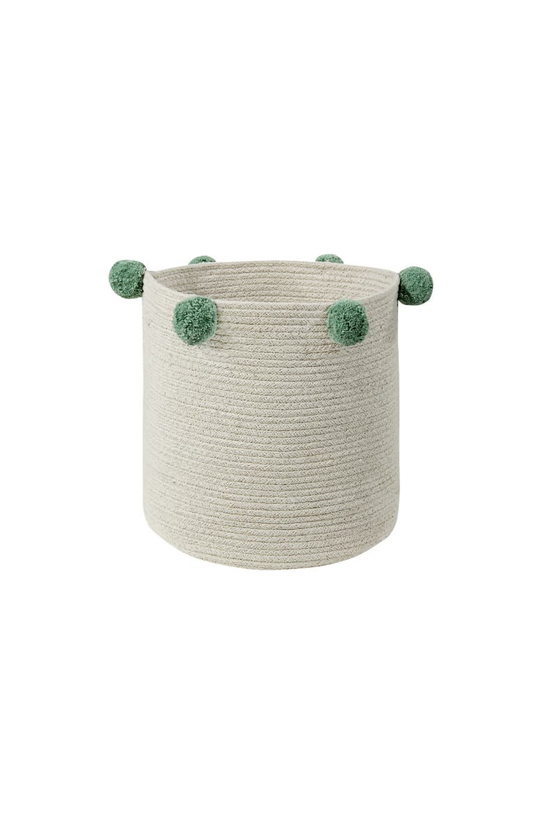 Lorena Canals Basket Bubbly Natural, Main, color, Natural, Green