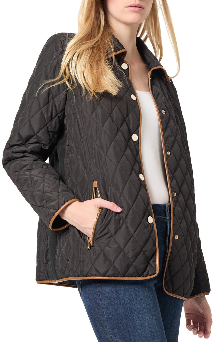 Jones New York Quilted Snap Front Jacket, Alternate, color, 