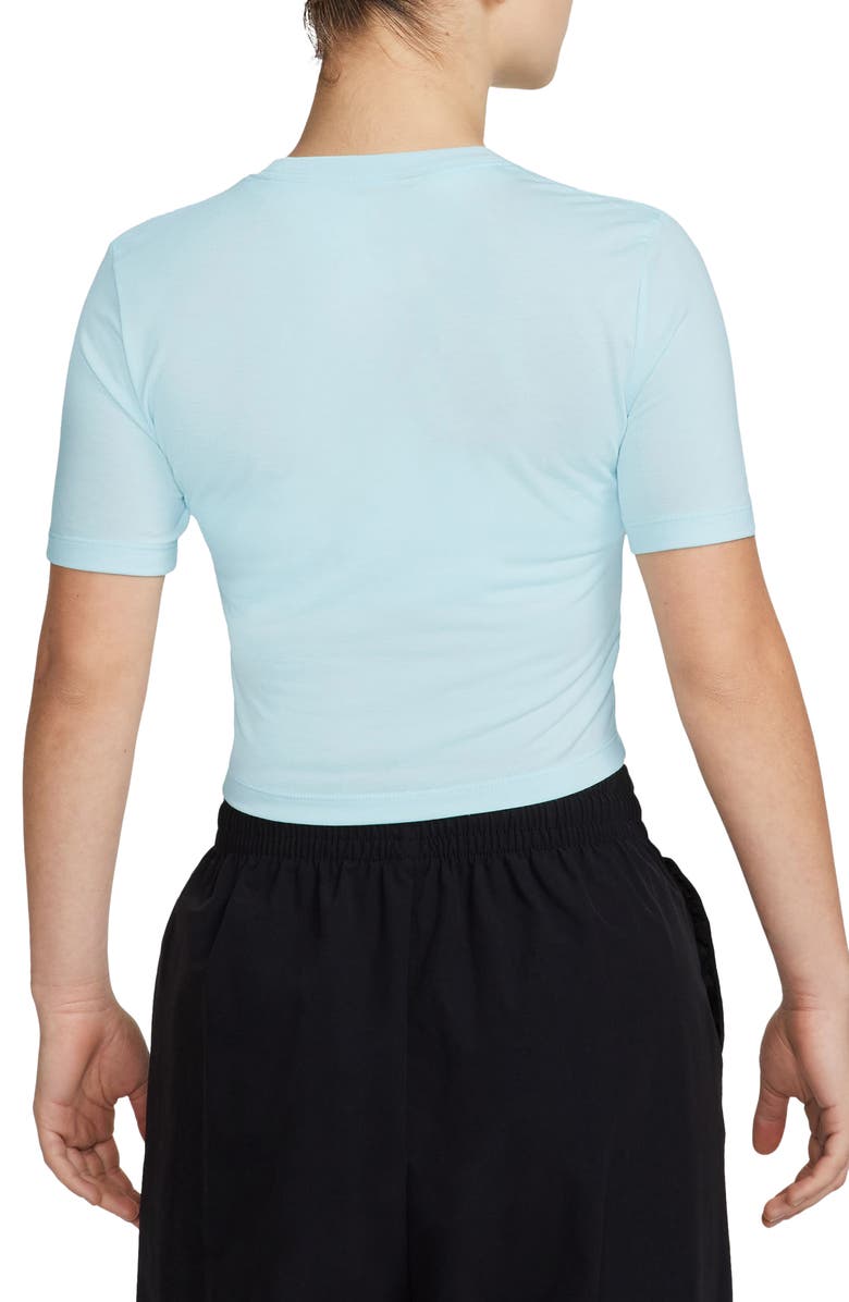 Nike Sportswear Essential Slim Crop Top, Alternate, color, Glacier Blue/ White