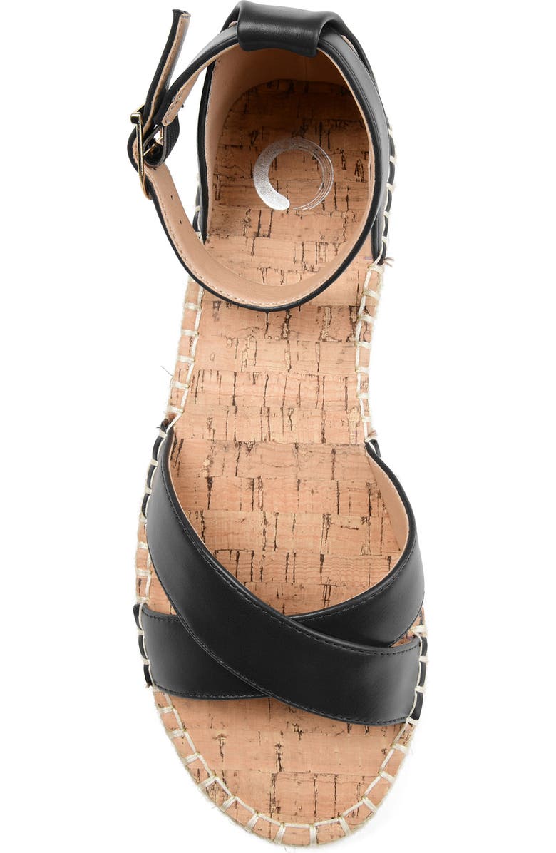 Journee Collection Lyddia Ankle Strap Espadrille Sandal - Wide Width, Alternate, color,