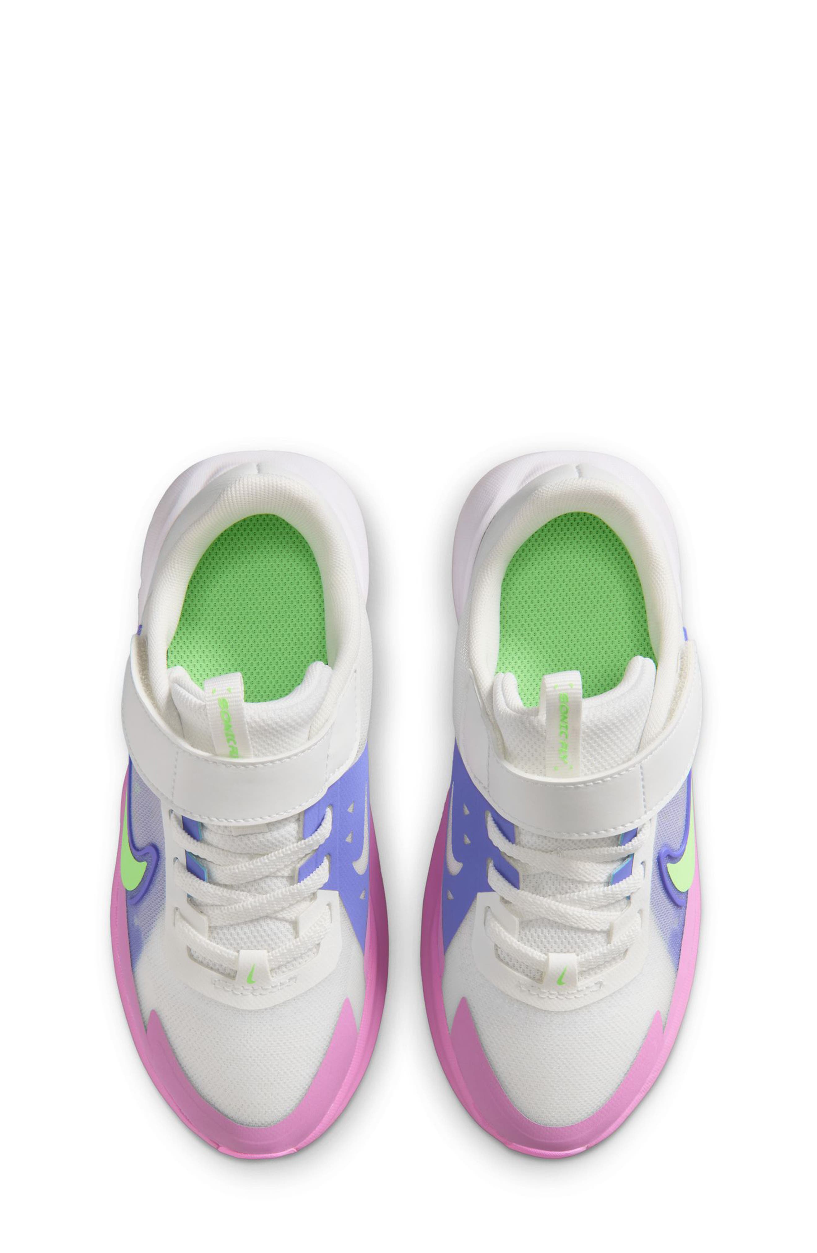Kids' Sonic Fly Running Shoe, Alternate, color, WHITE/ LIME BLAST/ SAPPHIRE