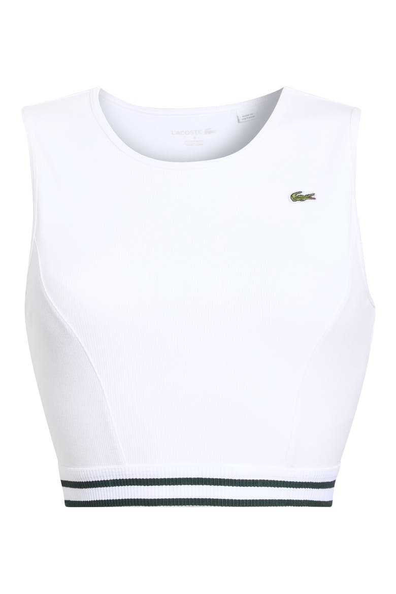 Ribbed Cotton Blend Tank, Main, color, BLANC