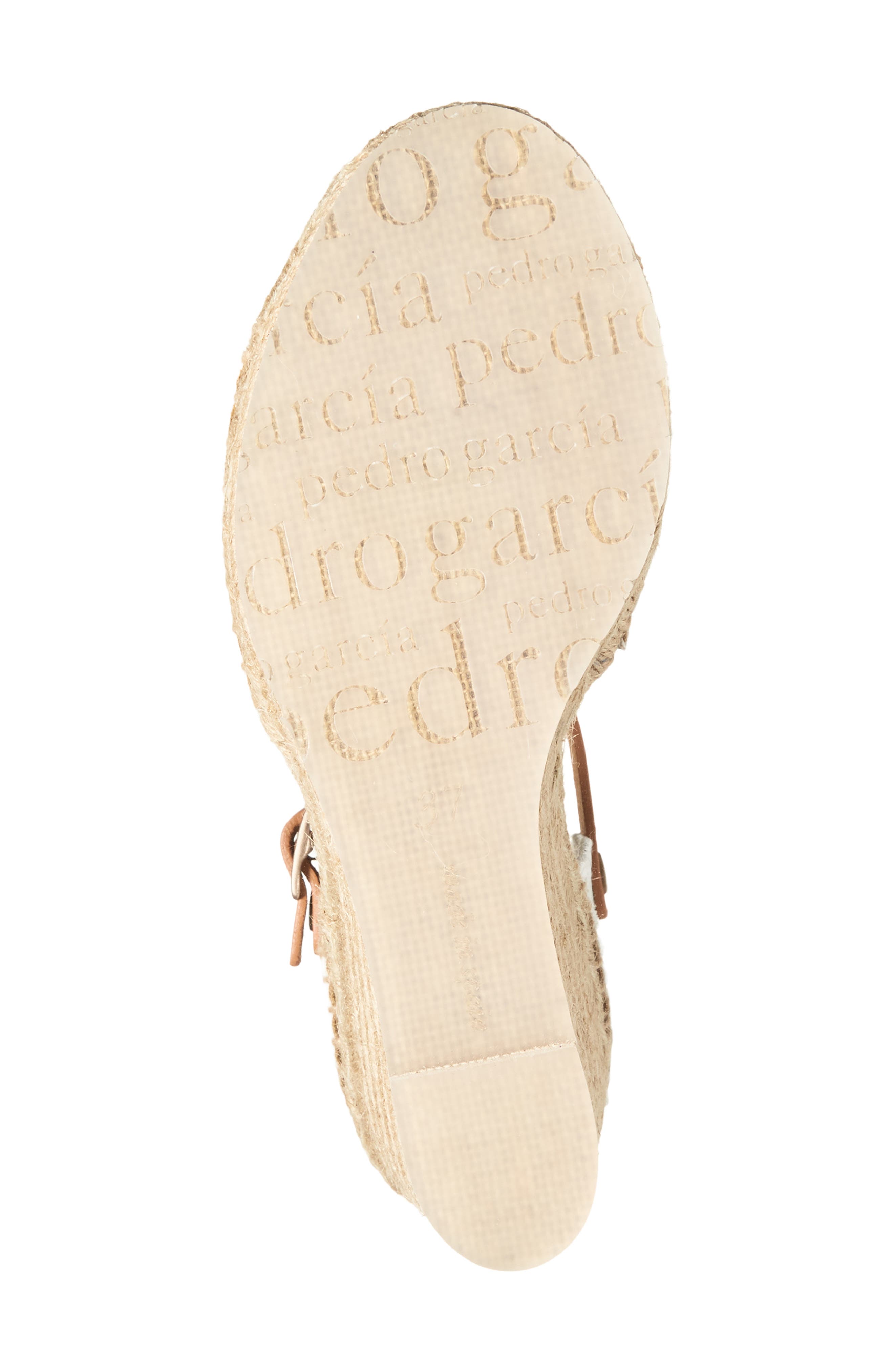 Pedro Garcia Orito Espadrille Sandal, Alternate, color, Meringue Satin