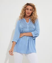 Joe Browns Crochet Trim Pintuck Shirt