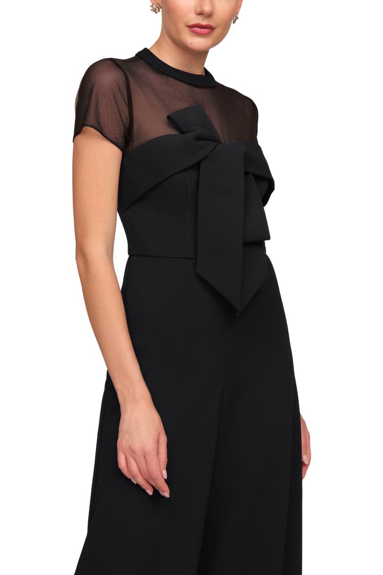 Stretch Crepe Jumpsuit, Alternate, color, BLACK