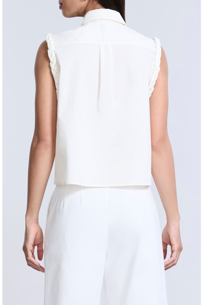 Braided Button-Up Shirt, Alternate, color, JASMINE