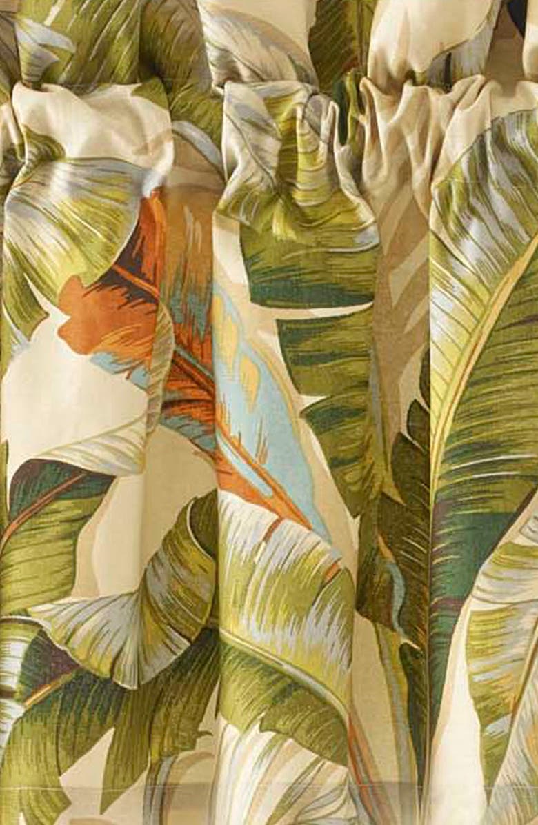 Tommy Bahama Palmier Window Valance, Alternate, color, Green