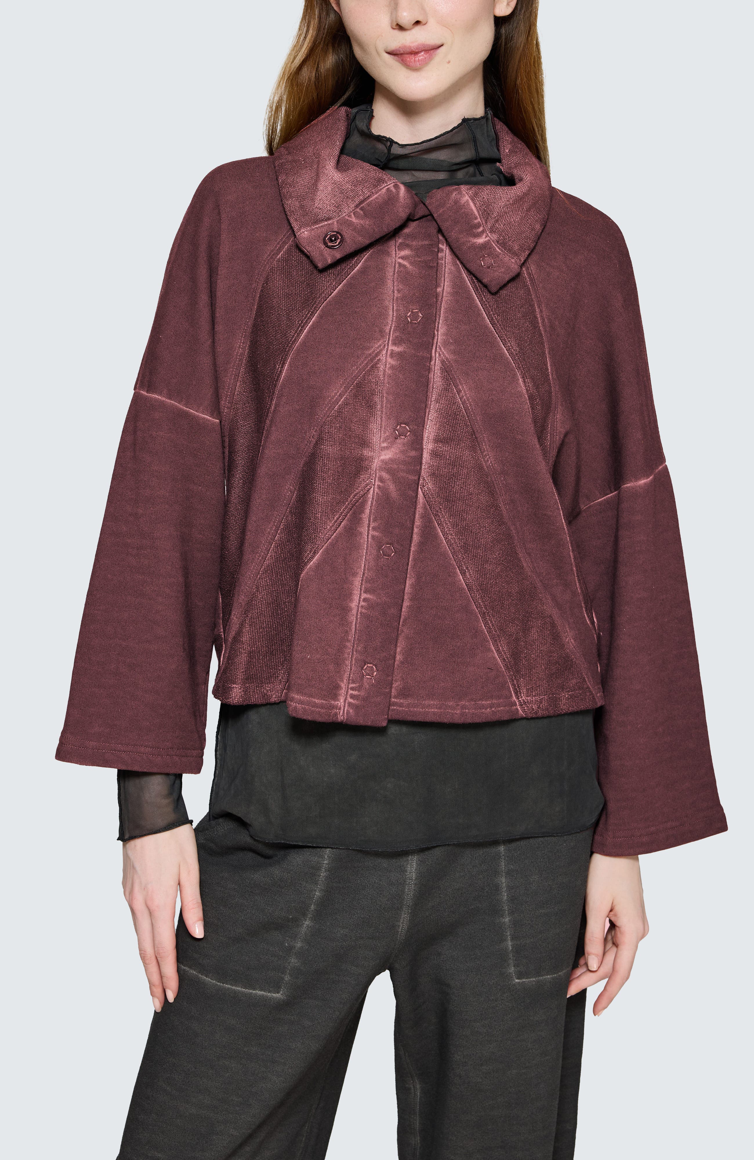 Vera Cropped Sculptural Jacket - image 3