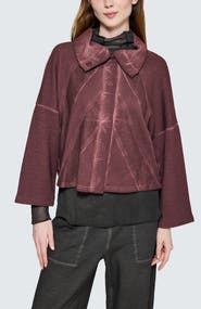 LUUKAA Vera Cropped Sculptural Jacket