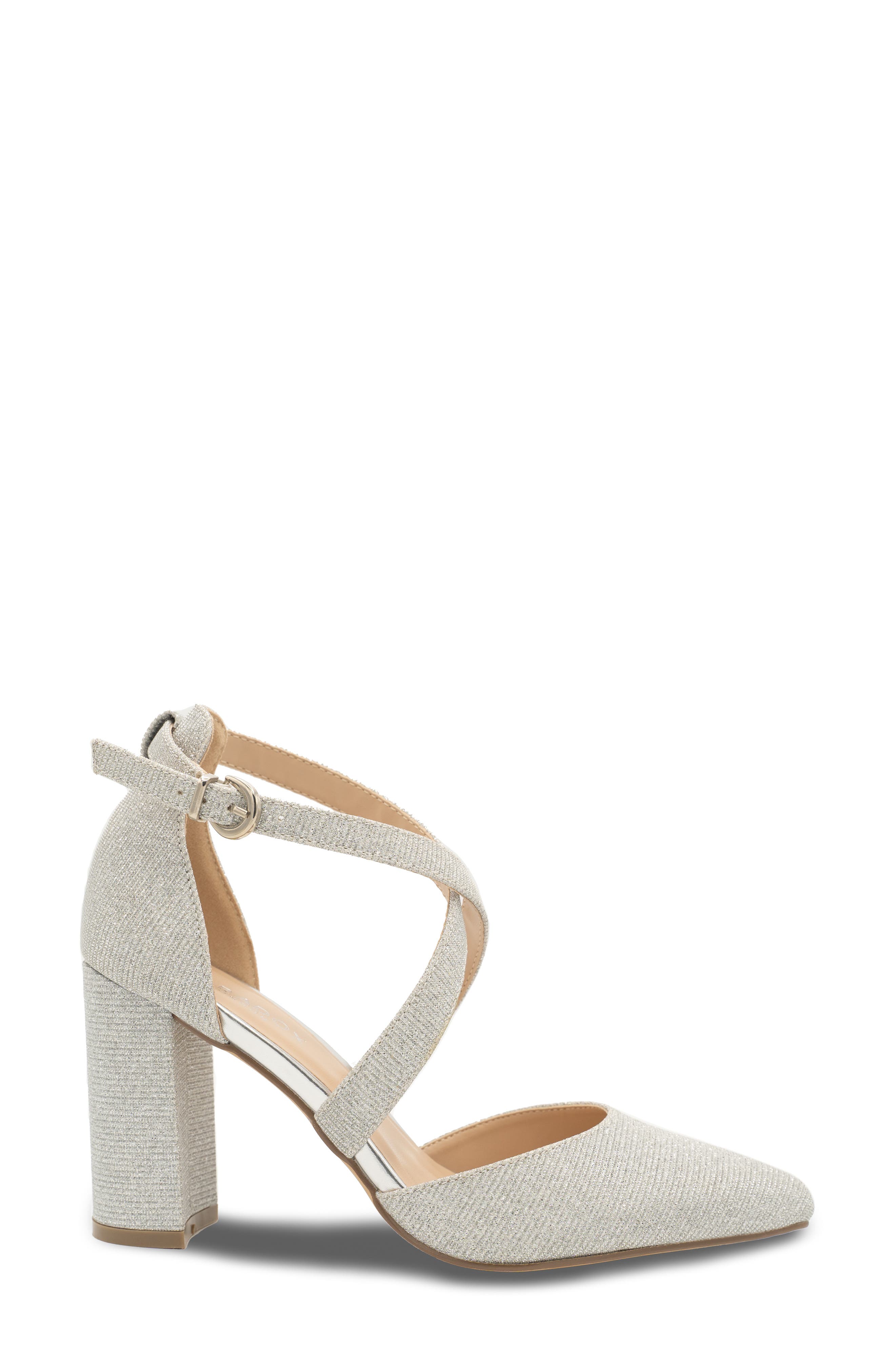 Paradox London Pink Rylee Pointed Toe Pump, Alternate, color, Silver