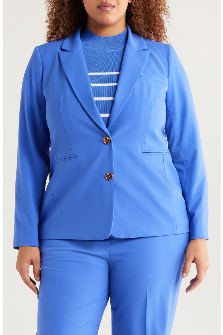 Peak Lapel Blazer, Main, color, PACIFIC BLUE