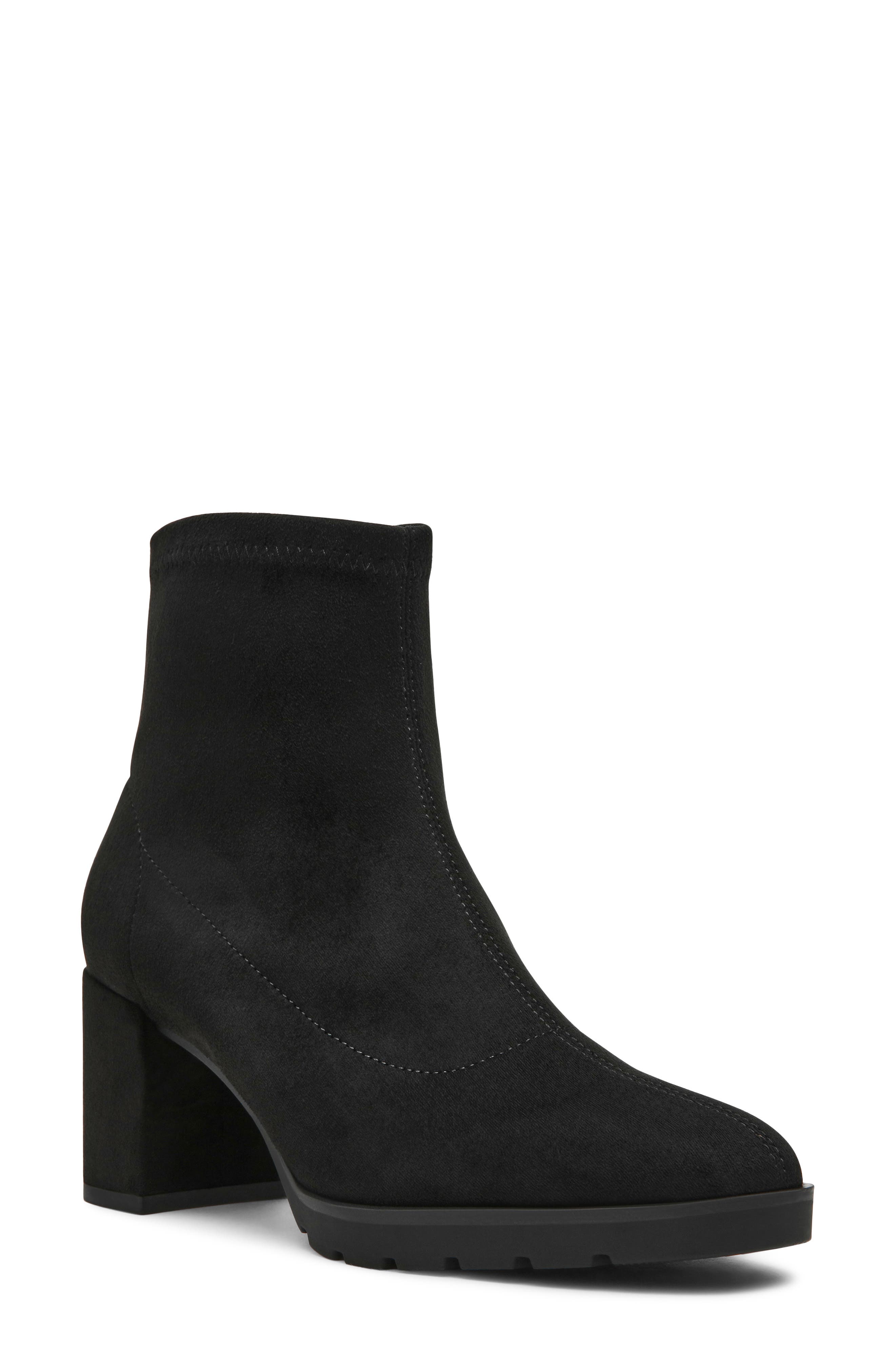 Gabi Bootie, Main, color, BLK MICRO SUEDE
