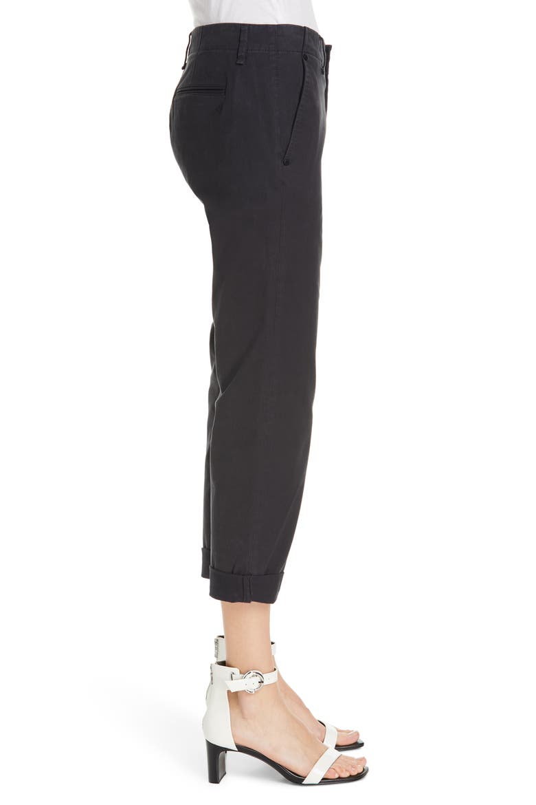 Buckley Crop Chino Pants, Alternate, color, BLK