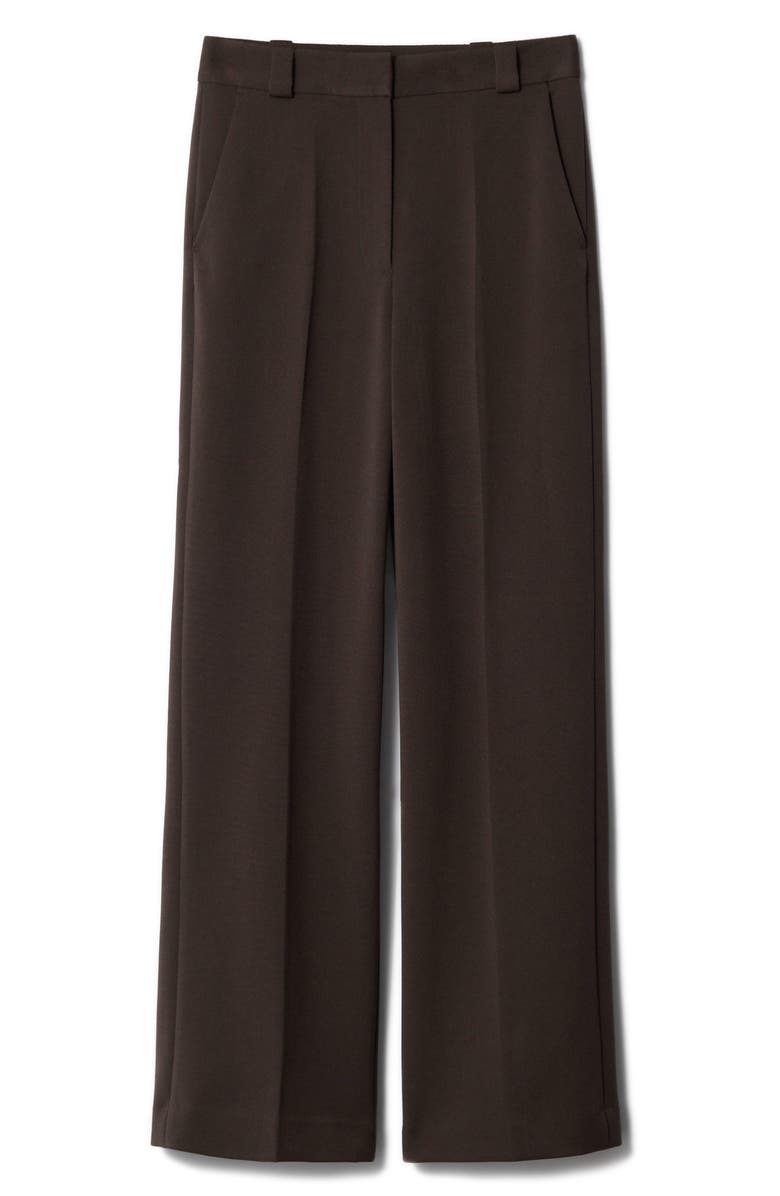& Other Stories Press Crease Pants, Alternate, color, Brown Dark