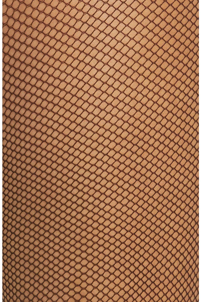 Twenties Comfort Fishnet Tights, Alternate, color, BLACK