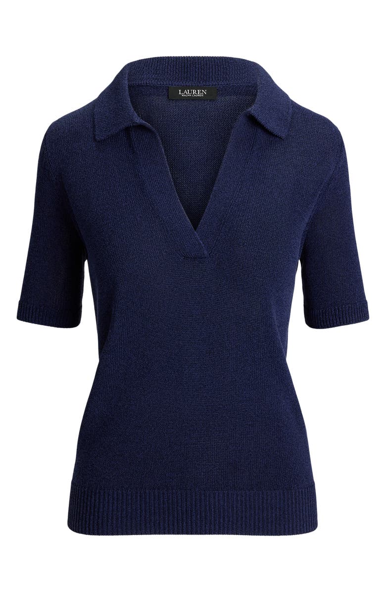 Lauren Ralph Lauren Radnor Polo Sweater, Alternate, color, Refined Navy Blue
