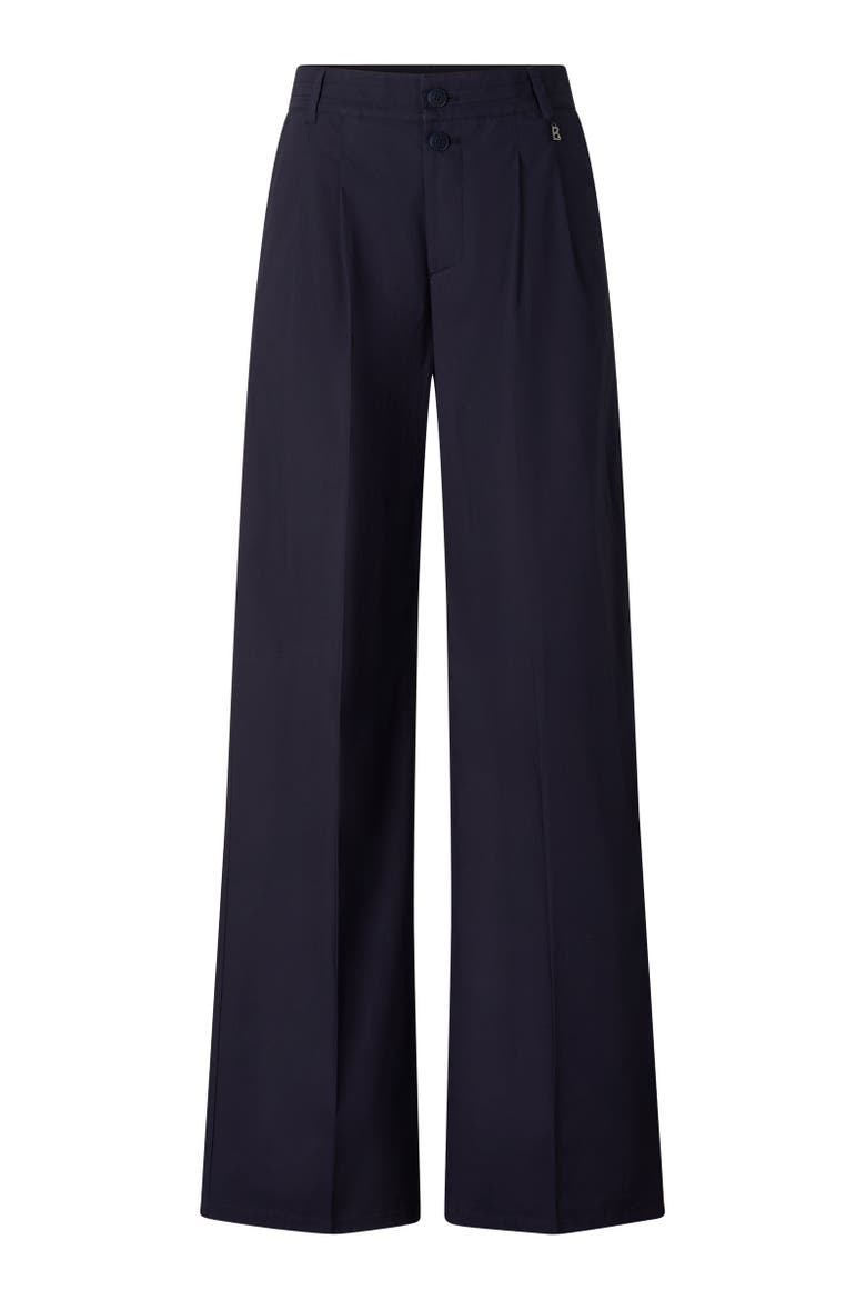 Pleated Trousers Amy, Main, color, Navy blue