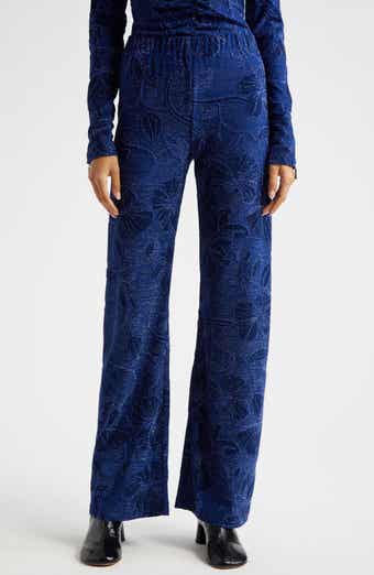 Stine Goya Metallic Floral Jacquard Pants