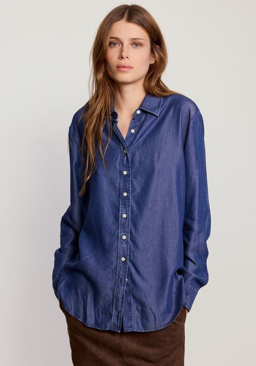 The Shirt By Rochelle Behrens The Denim Shirt In Blue