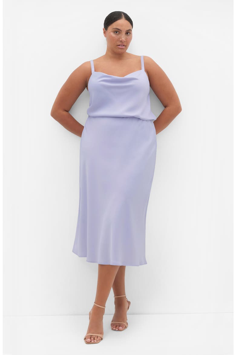 Miranda A-Line Midi Skirt, Alternate, color, LILAC