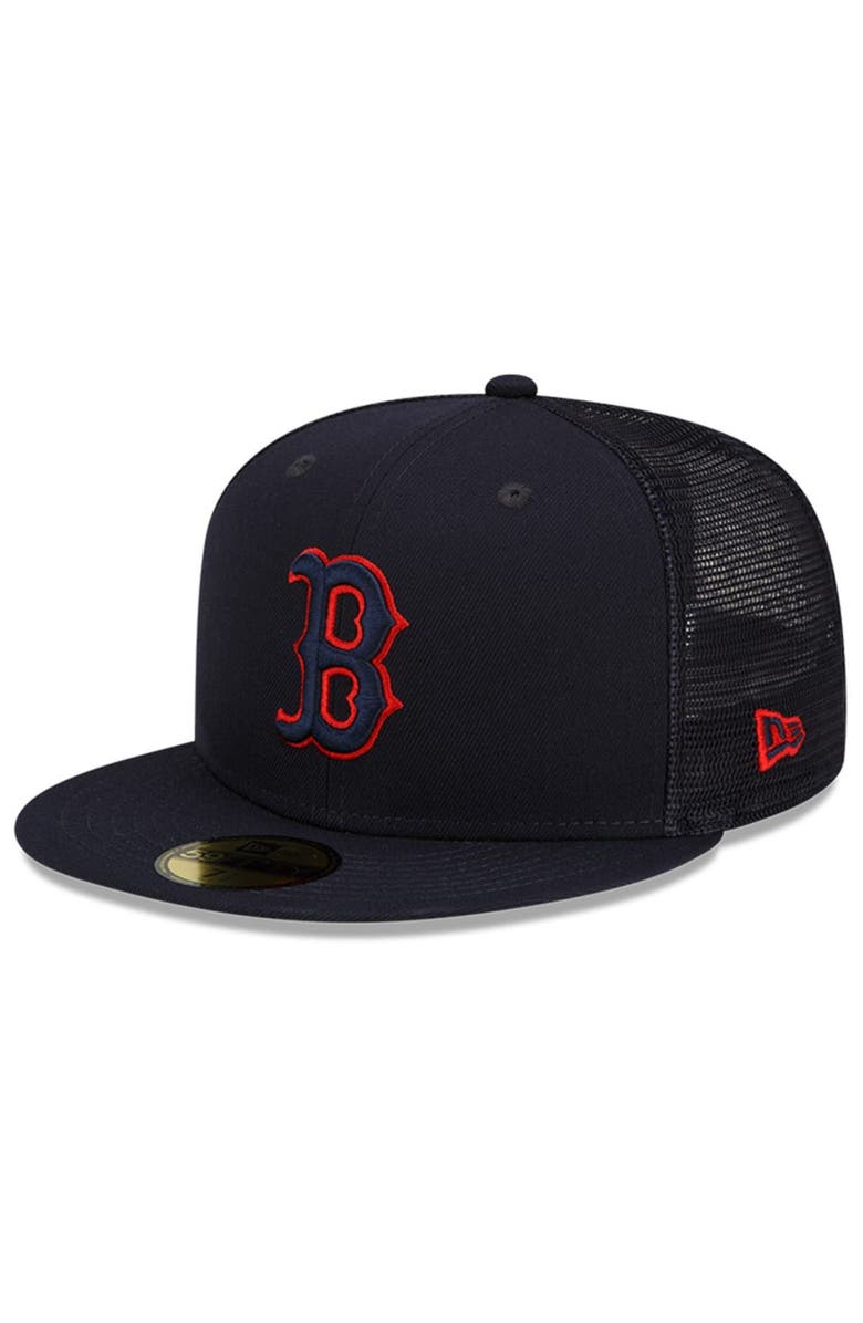 New Era Men's New Era Navy Boston Red Sox 2023 Batting Practice 59FIFTY Fitted Hat, Main, color,