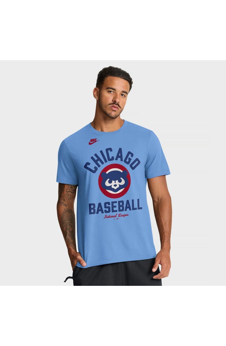 Nike Men's Nike Light Blue Chicago Cubs Cooperstown Collection T-Shirt, Main, color, Light Blue