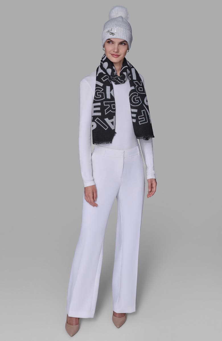 KARL LAGERFELD PARIS CATE PINS EMBROIDERY BEANIE SCARF GIFT SET IVORY KARL LAGERFELD PARIS Women main image 4