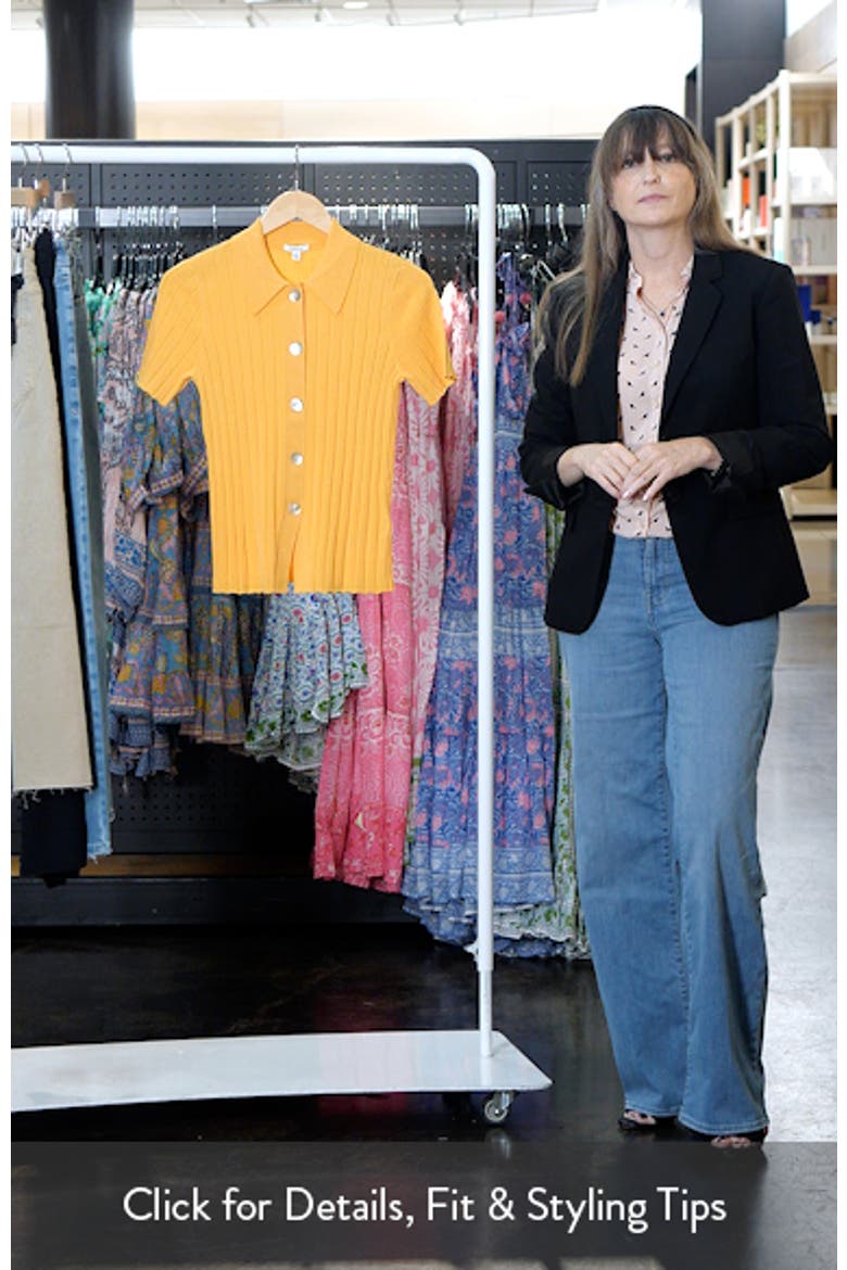 Dominque Rib Short Sleeve Button-Up Shirt video