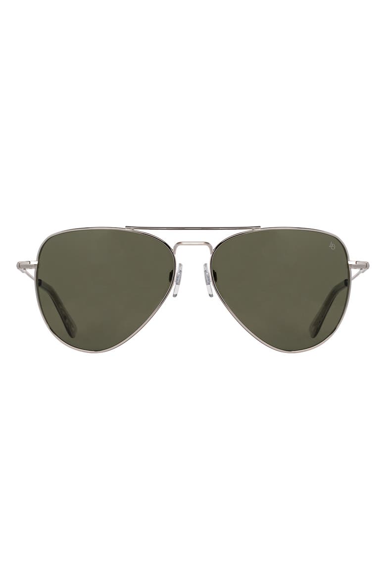 Fletcher 59mm Aviator Nylon Non Polarized, Alternate, color, Silver - GNN