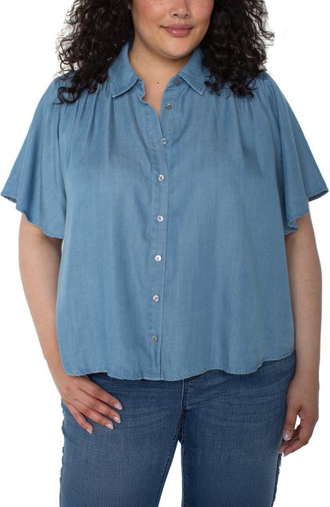 Chambray Shirt (Plus)