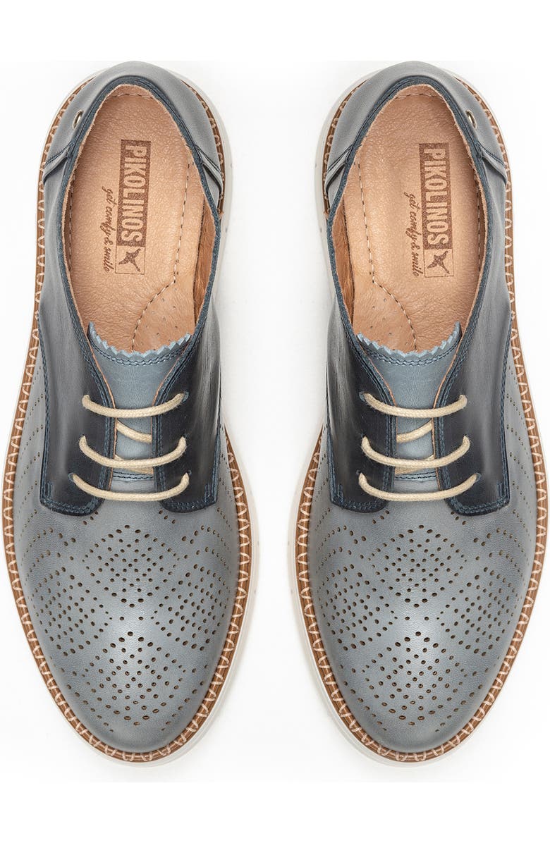 PIKOLINOS Henares Perforated Derby, Alternate, color, Denim