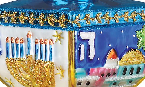 Old World Christmas Hanukkah Dreidel Ornament In Multi