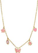 Lily Nily Kids' Enamel & Cubic Zirconia Charm Necklace