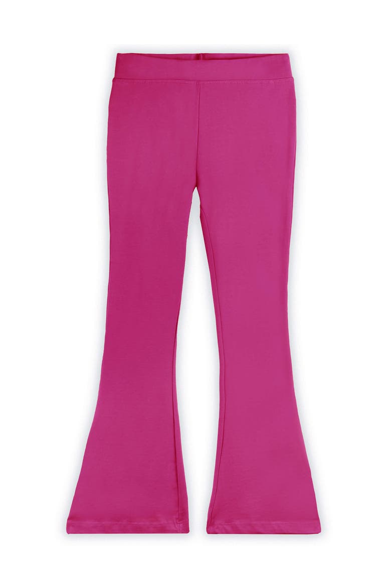 Organic Cotton Solid Flare Leggings, Main, color, Raspberry