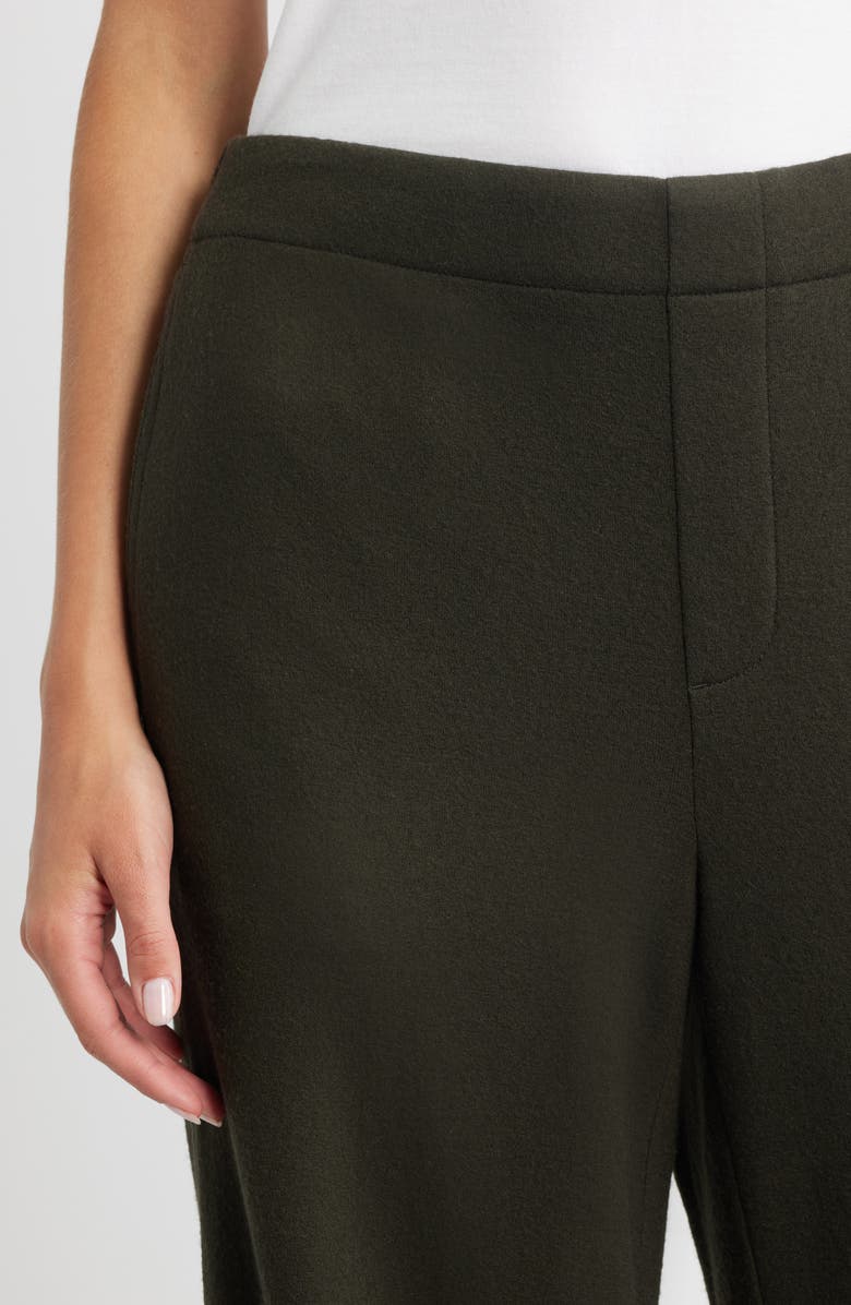 rag & bone Melanie Japanese Wool Wide Leg Pants, Alternate, color, Army