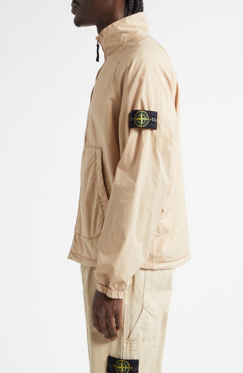 Stone Island Stand Collar Jacket, Alternate, color, Desert