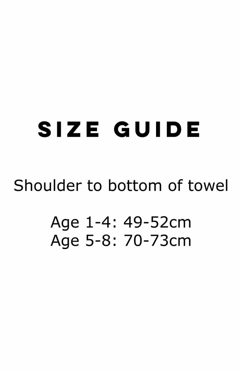 Roarsome Poncho Towel, Alternate, color, Medium Blue