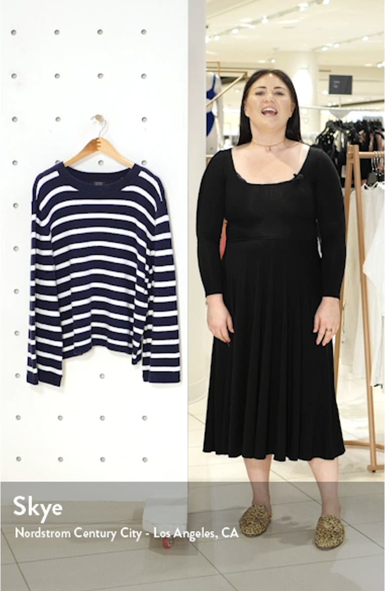 x Atlantic-Pacific Stripe Oversize Sweater, sales video thumbnail