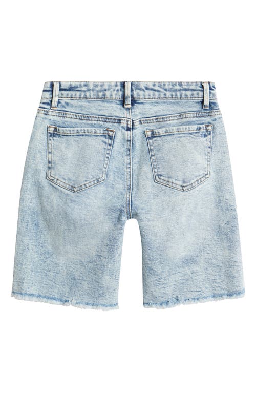 Tractr Kids' Loose Denim Bermuda Shorts In Blue