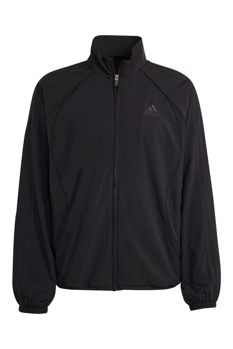 Teamgeist Adicolor Track Jacket, Alternate, color, BLACK/ BLACK