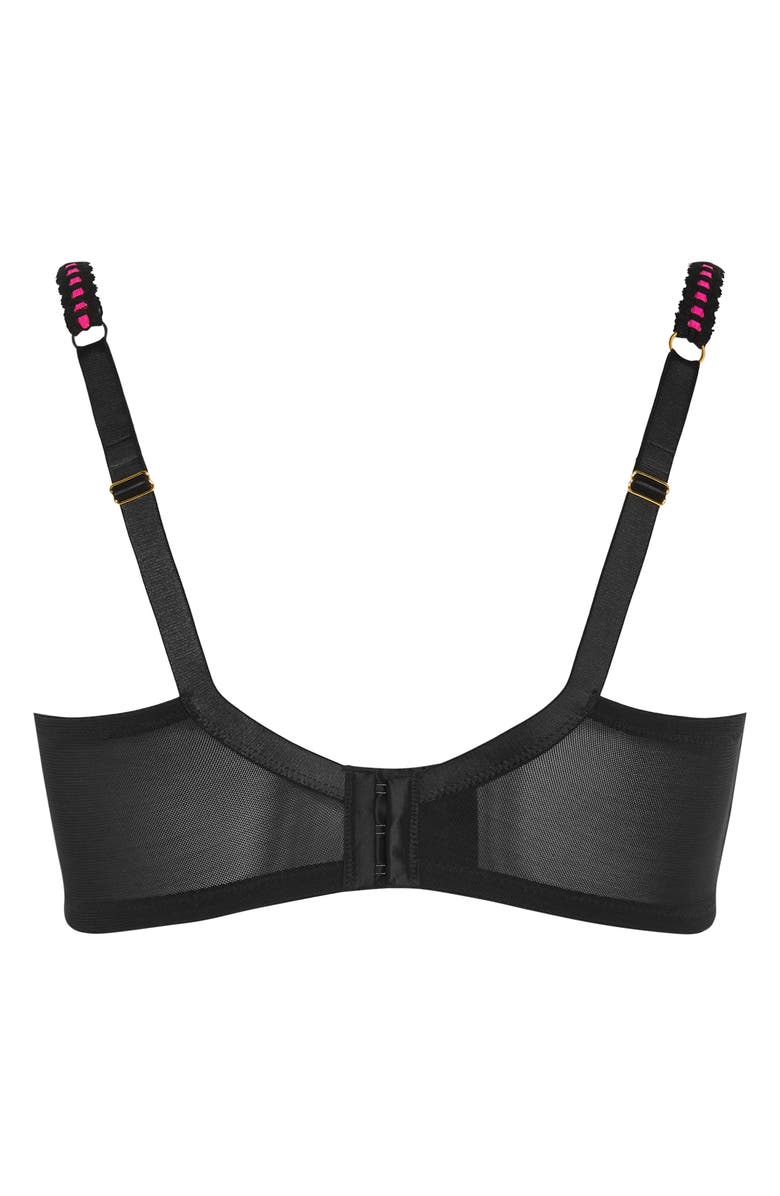 City Chic Leyla Contour Bra, Alternate, color, Black/ Pink